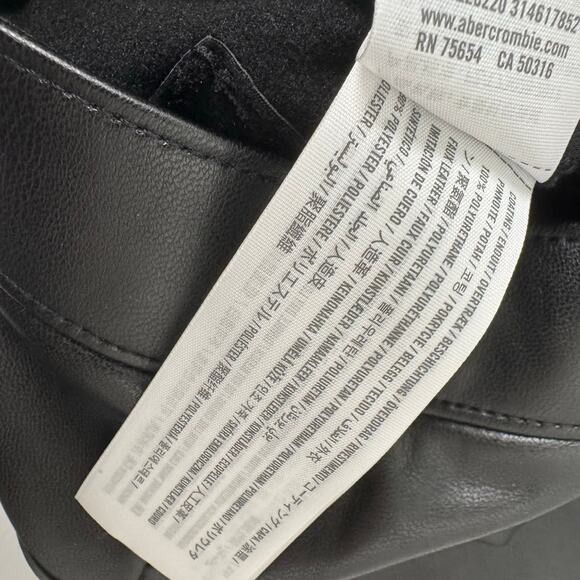 Abercrombie & Fitch Vegan Leather The 90s Straight Ultra High Rise Jeans 26/2 - Picture 11 of 13